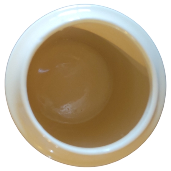 Vtg 60s Nyalyn Canister Cookie Jar Spring Flowers Sealing Wooden Lid Pottery - Picture 6 of 8